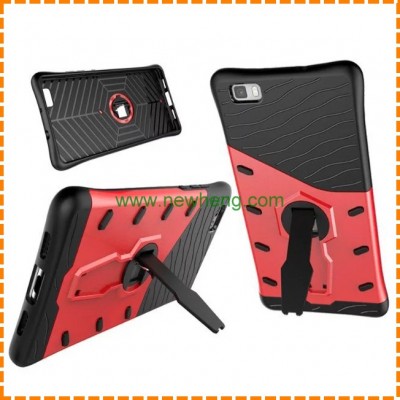 wholesale price kickstand shockproof mobile phone case for huawei p8 lite