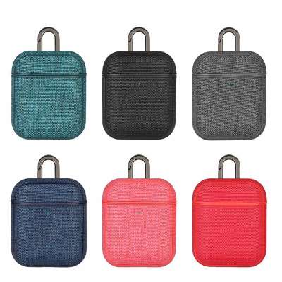 High quality cloth leather earphone cover case for Airpods 1/2